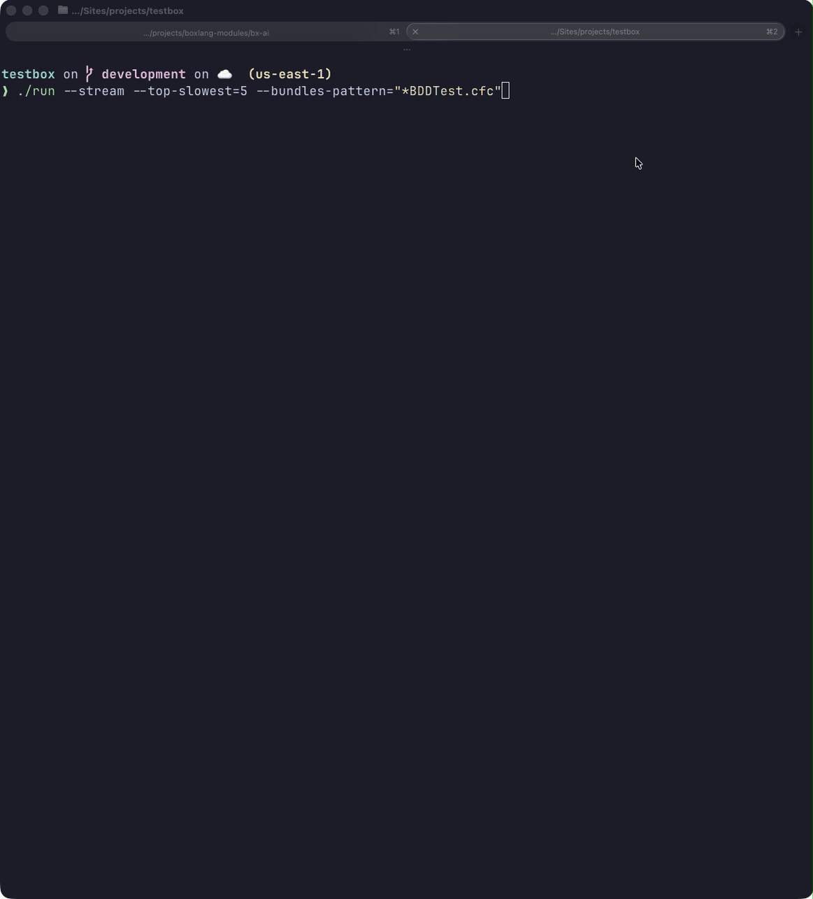 BoxLang CLI streaming output